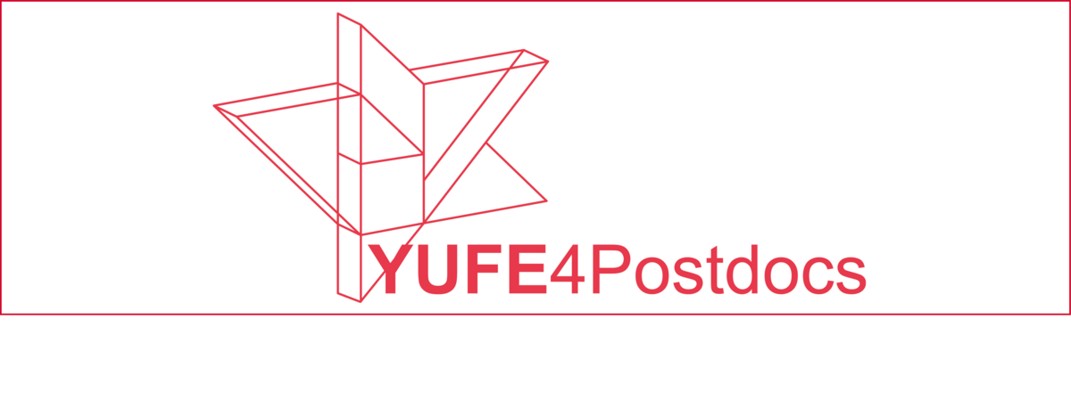YUFE4Postdocs Logo with red frame